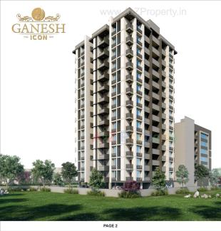 Elevation of real estate project Ganesh Icon Ganesh Heights located at Muthia, Ahmedabad, Gujarat