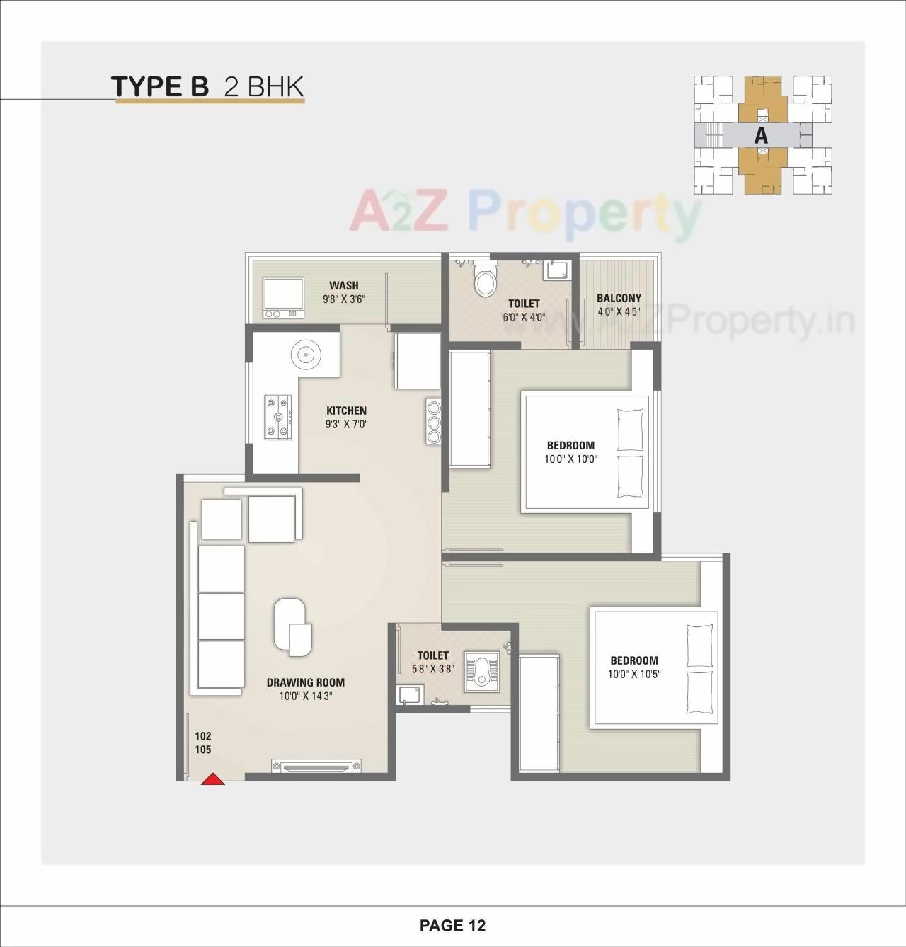 Layout of real estate project Ganesh Icon Ganesh Heights located at Muthia, Ahmedabad, Gujarat