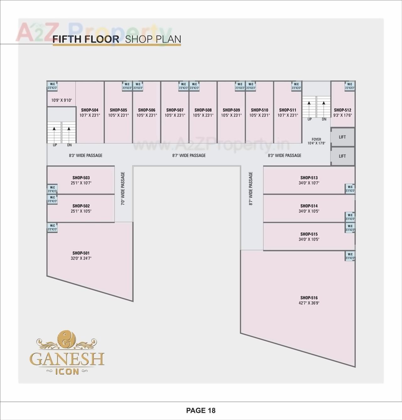 Layout of real estate project Ganesh Icon Ganesh Heights located at Muthia, Ahmedabad, Gujarat