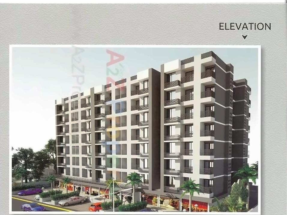 3D Elevation of real estate project Ganesh Icon located at Khodiyar, Ahmedabad, Gujarat
