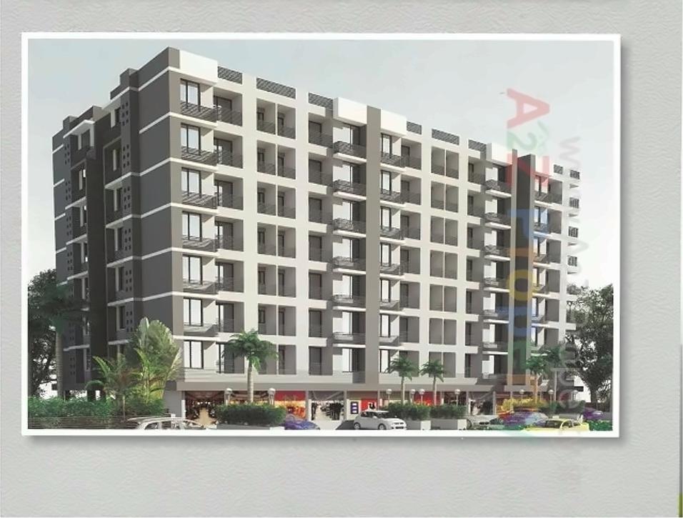 3D Elevation of real estate project Ganesh Icon located at Khodiyar, Ahmedabad, Gujarat