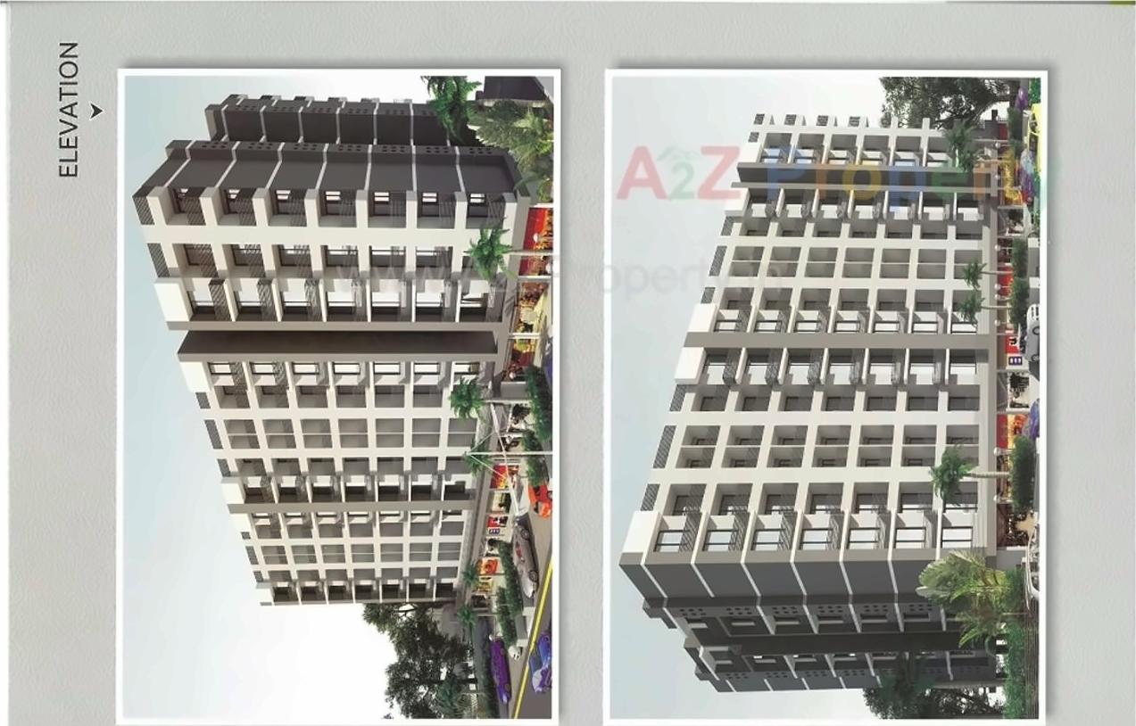 3D Elevation of real estate project Ganesh Icon located at Khodiyar, Ahmedabad, Gujarat