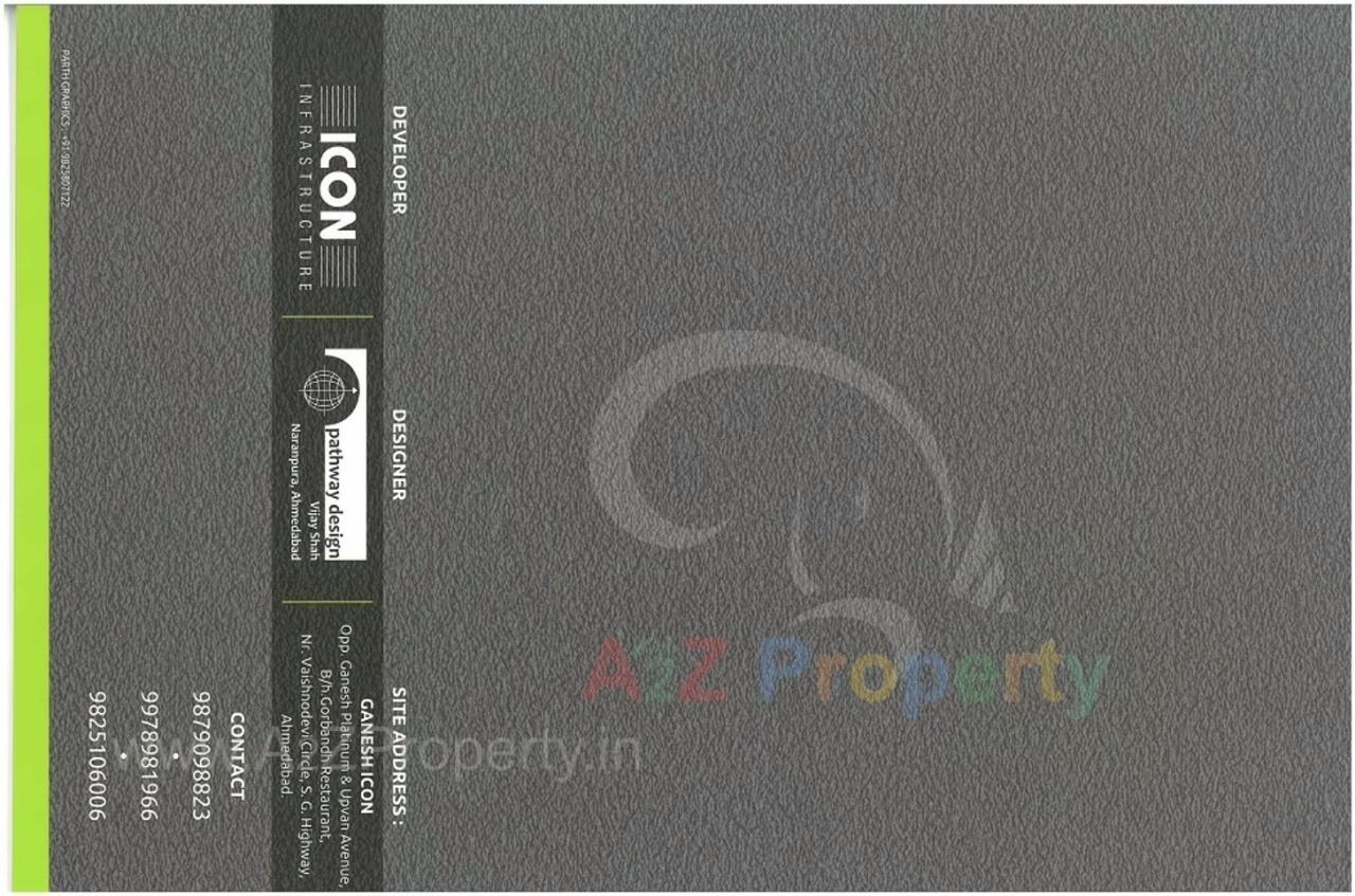  of real estate project Ganesh Icon located at Khodiyar, Ahmedabad, Gujarat