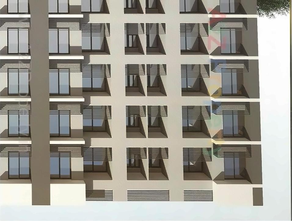 3D Elevation of real estate project Ganesh Icon located at Khodiyar, Ahmedabad, Gujarat