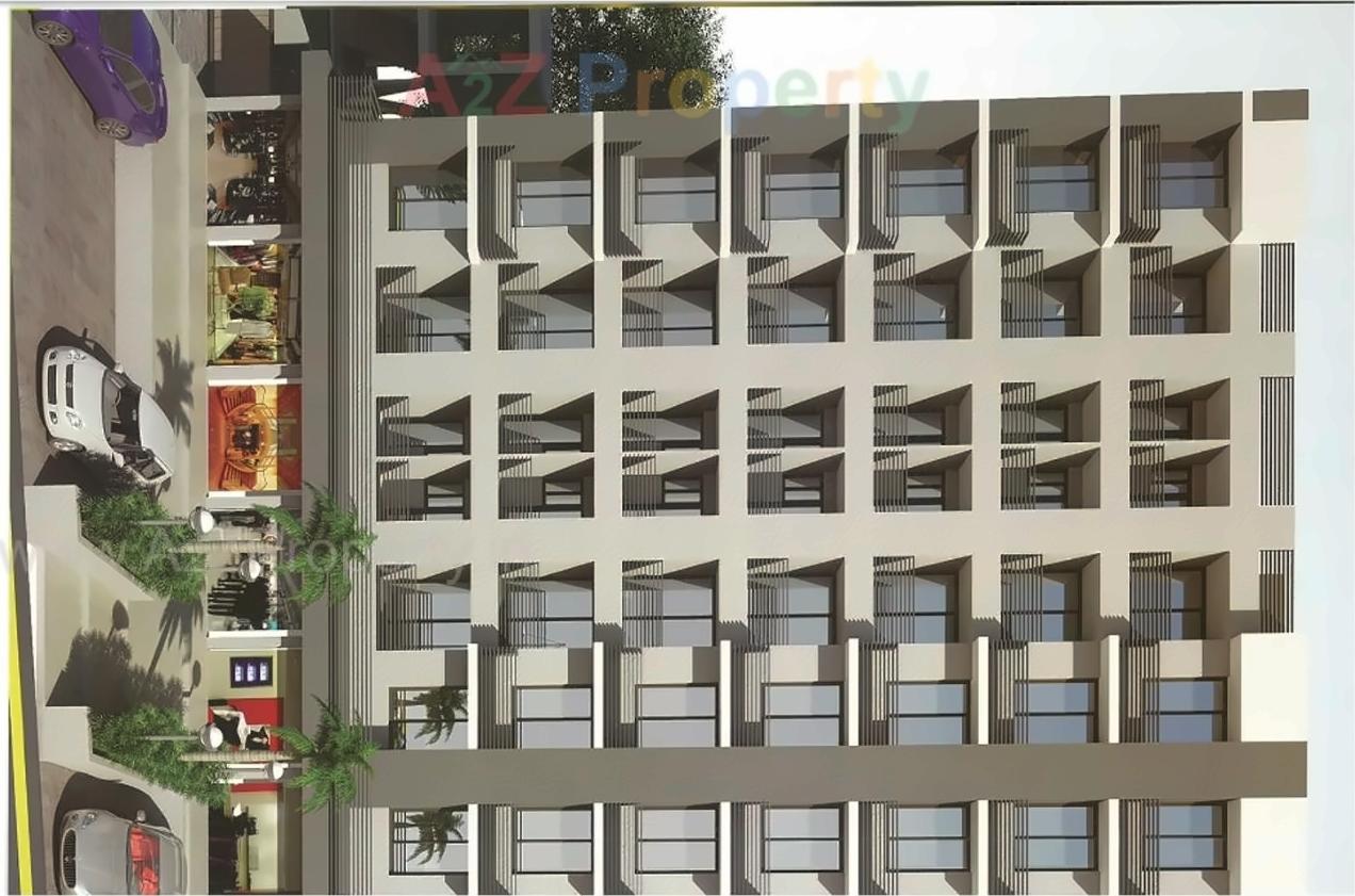 3D Elevation of real estate project Ganesh Icon located at Khodiyar, Ahmedabad, Gujarat