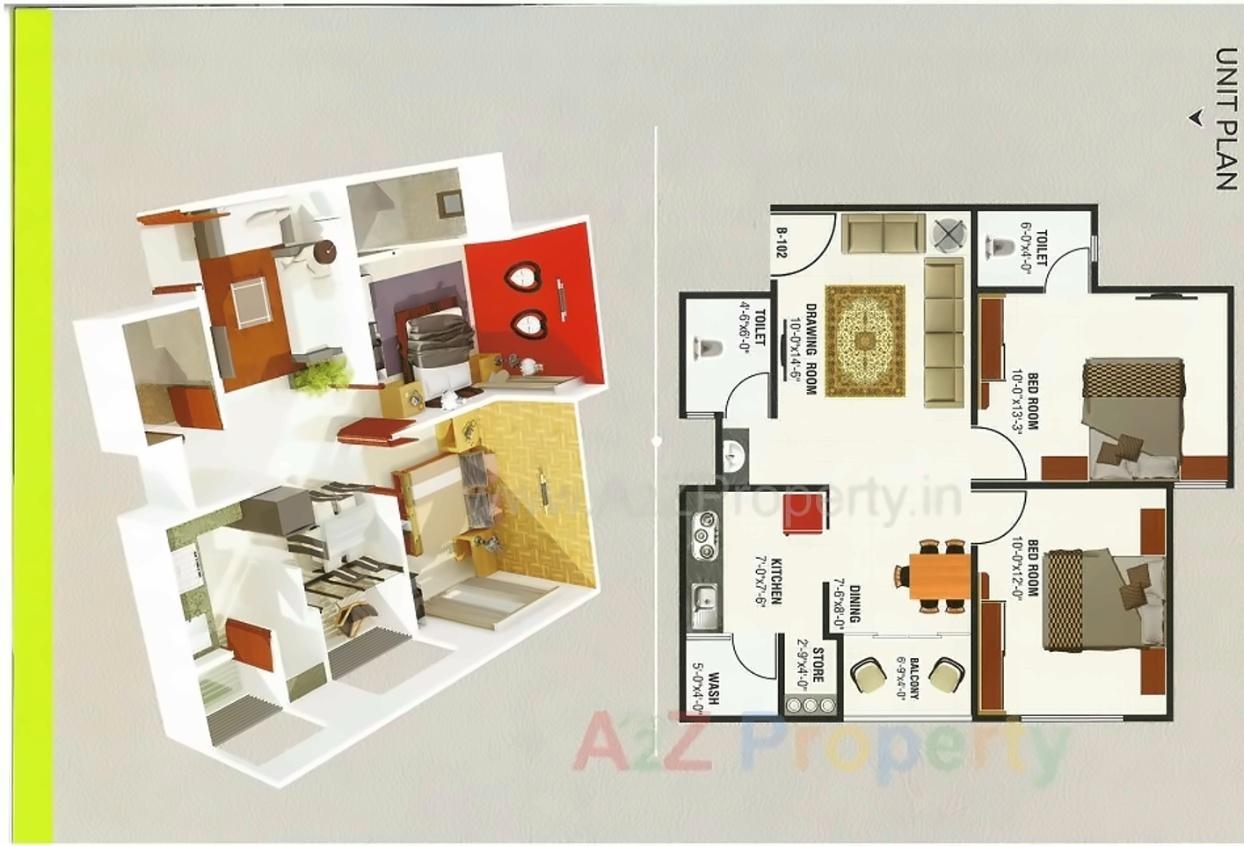 Layout of real estate project Ganesh Icon located at Khodiyar, Ahmedabad, Gujarat