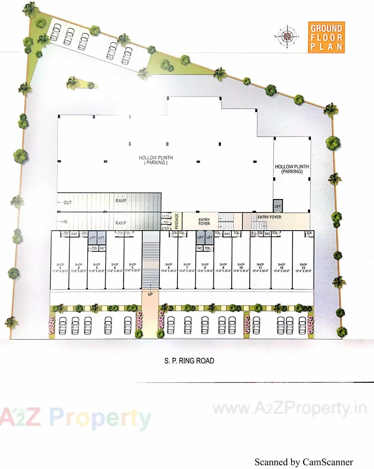 Layout of real estate project Ganesh Imperial located at Vastral, Ahmedabad, Gujarat