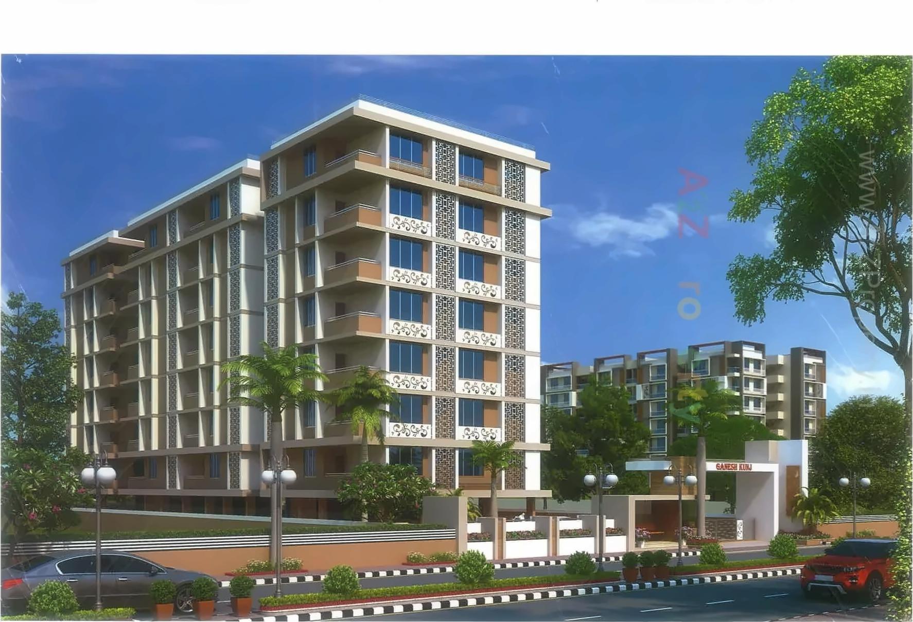 3D Elevation of real estate project Ganesh Kunj located at Nikol, Ahmedabad, Gujarat