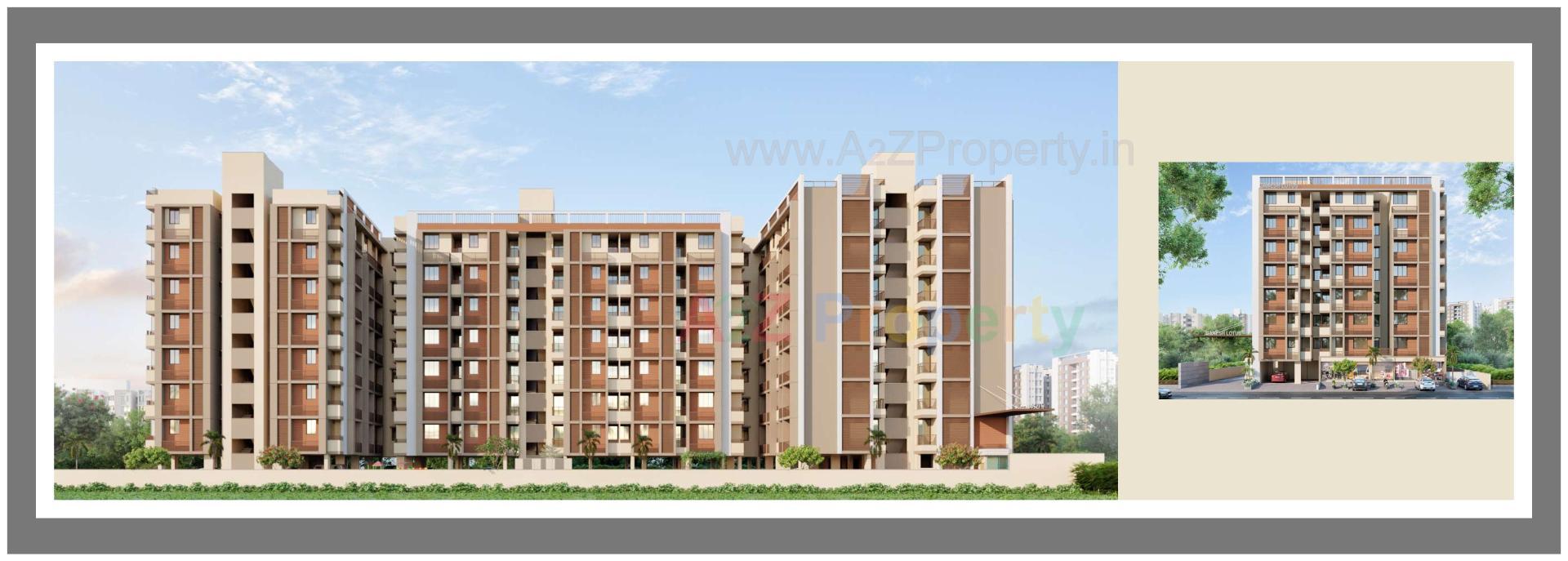 3D Elevation of real estate project Ganesh Lotus located at Ahmedabad, Ahmedabad, Gujarat