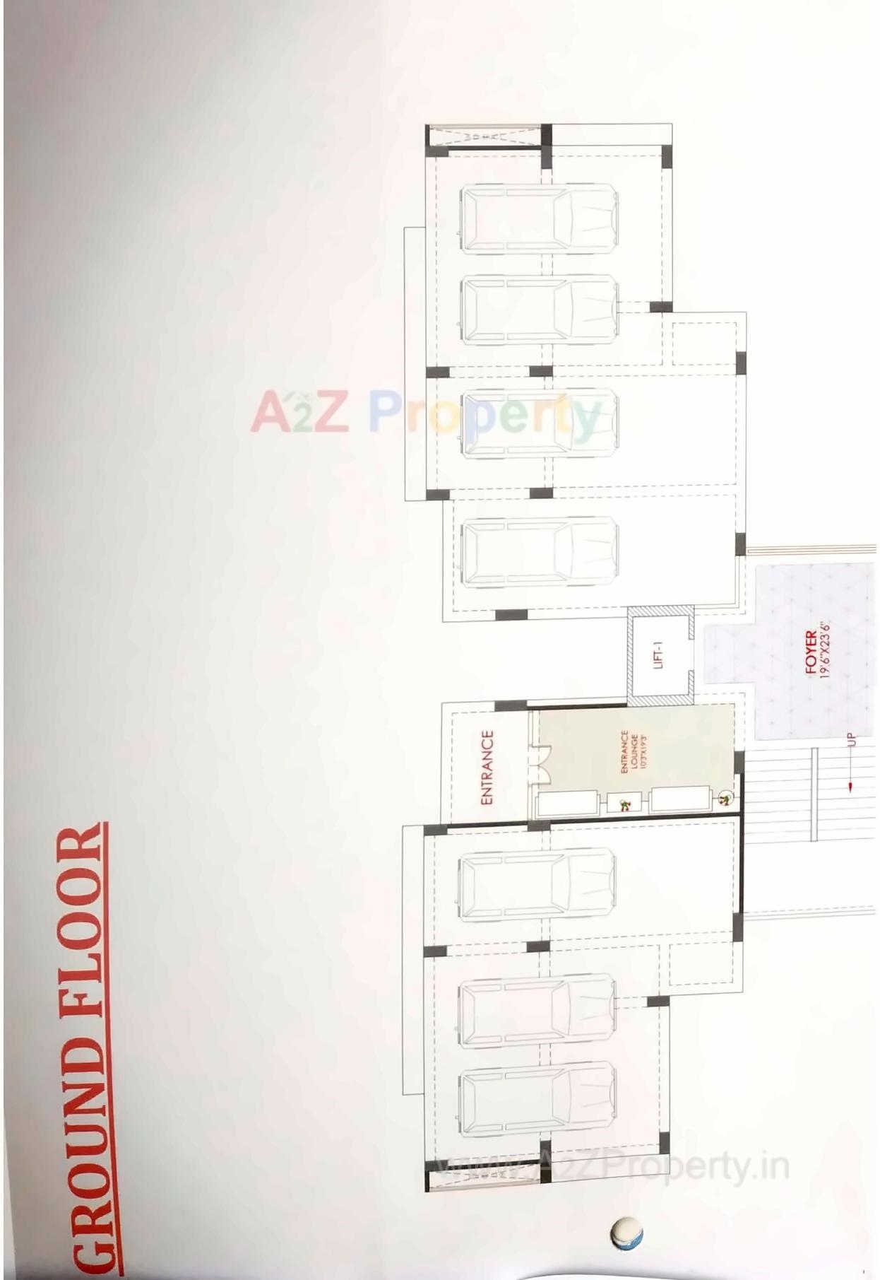 Layout of real estate project Ganesh Royal located at Gota, Ahmedabad, Gujarat