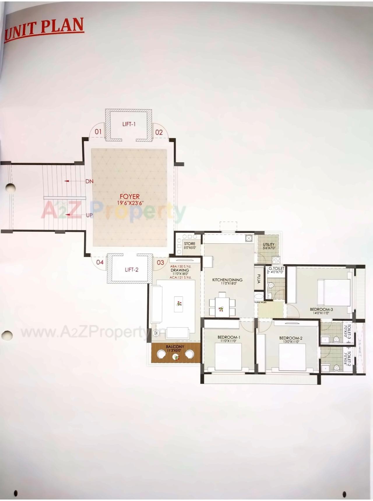 Layout of real estate project Ganesh Royal located at Gota, Ahmedabad, Gujarat