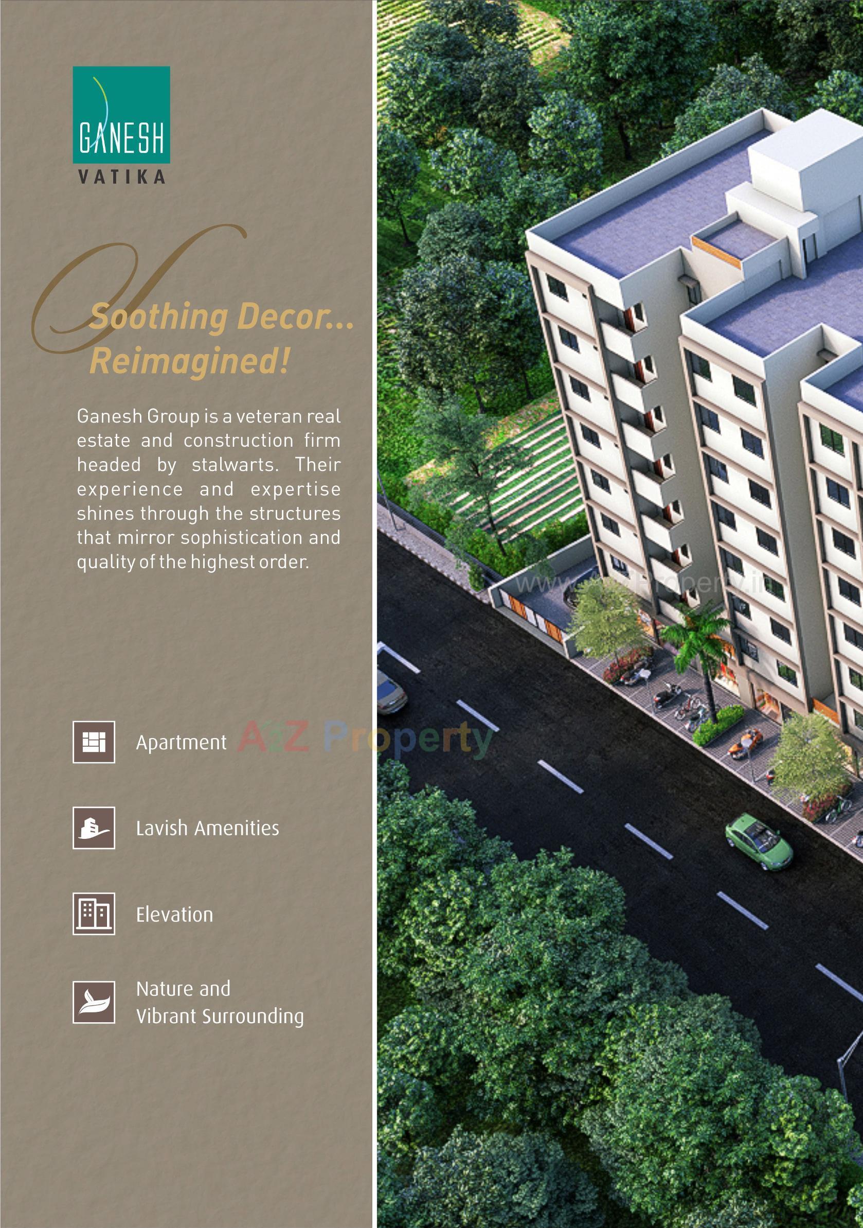 3D Elevation of real estate project Ganesh Vatika located at Chenpur, Ahmedabad, Gujarat