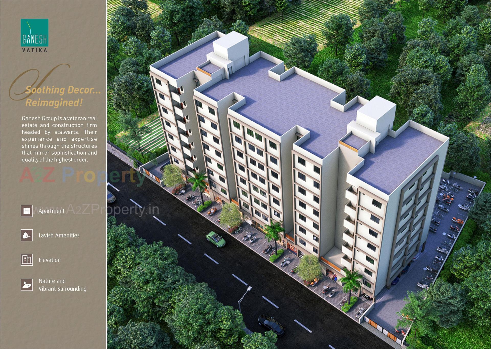 3D Elevation of real estate project Ganesh Vatika located at Chenpur, Ahmedabad, Gujarat