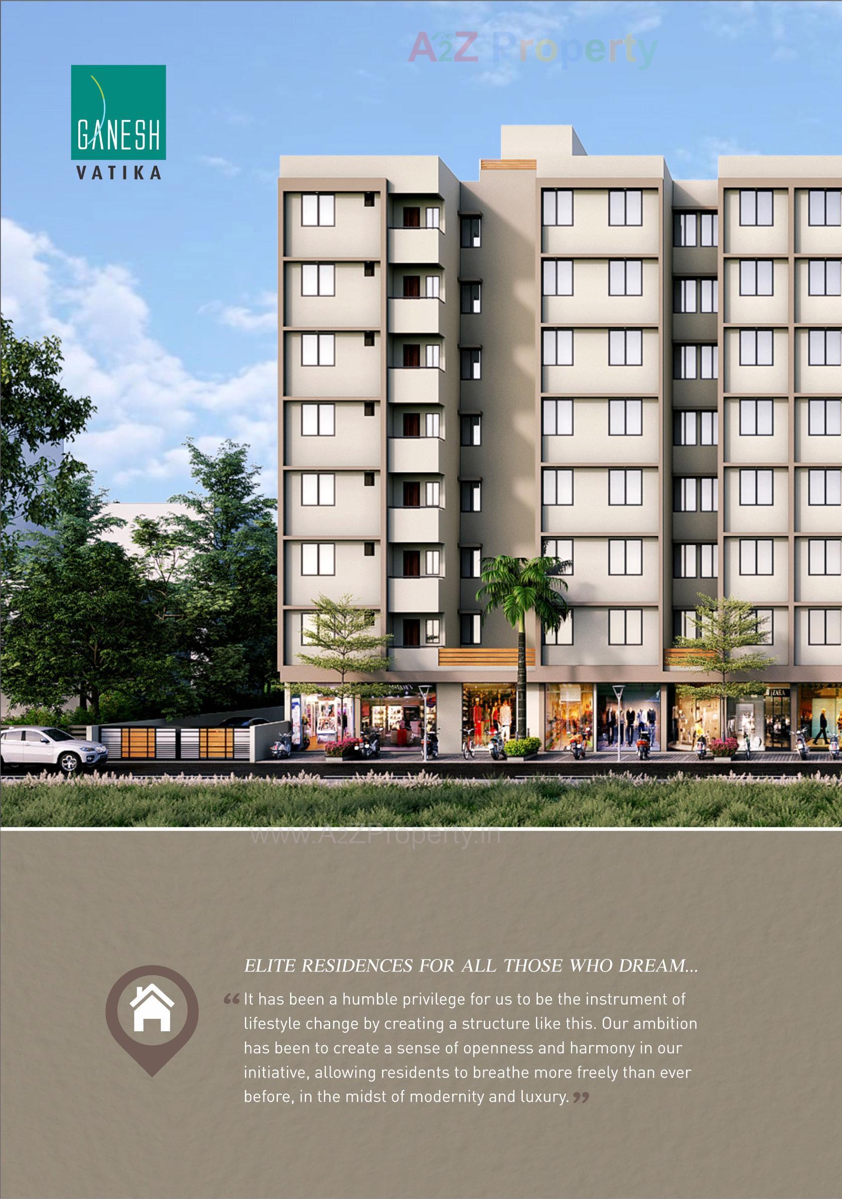 3D Elevation of real estate project Ganesh Vatika located at Chenpur, Ahmedabad, Gujarat