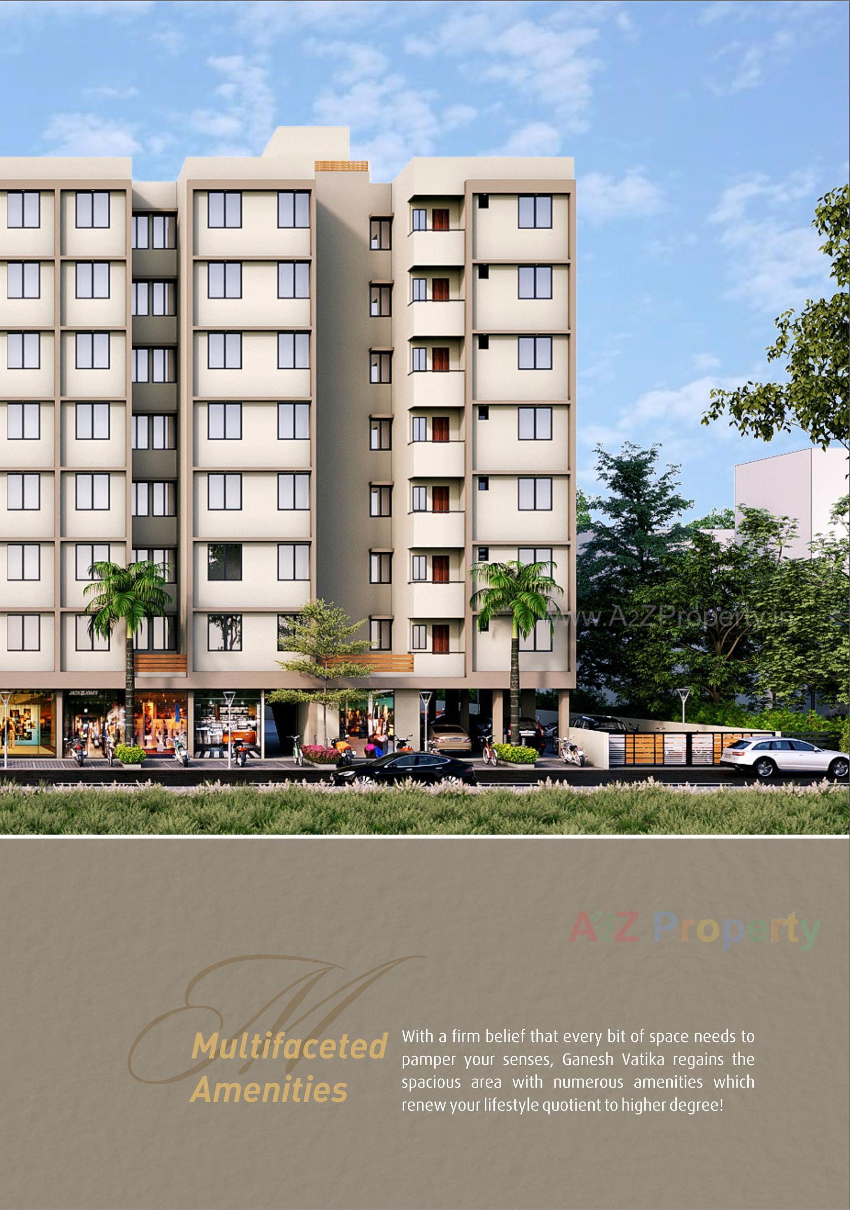 3D Elevation of real estate project Ganesh Vatika located at Chenpur, Ahmedabad, Gujarat