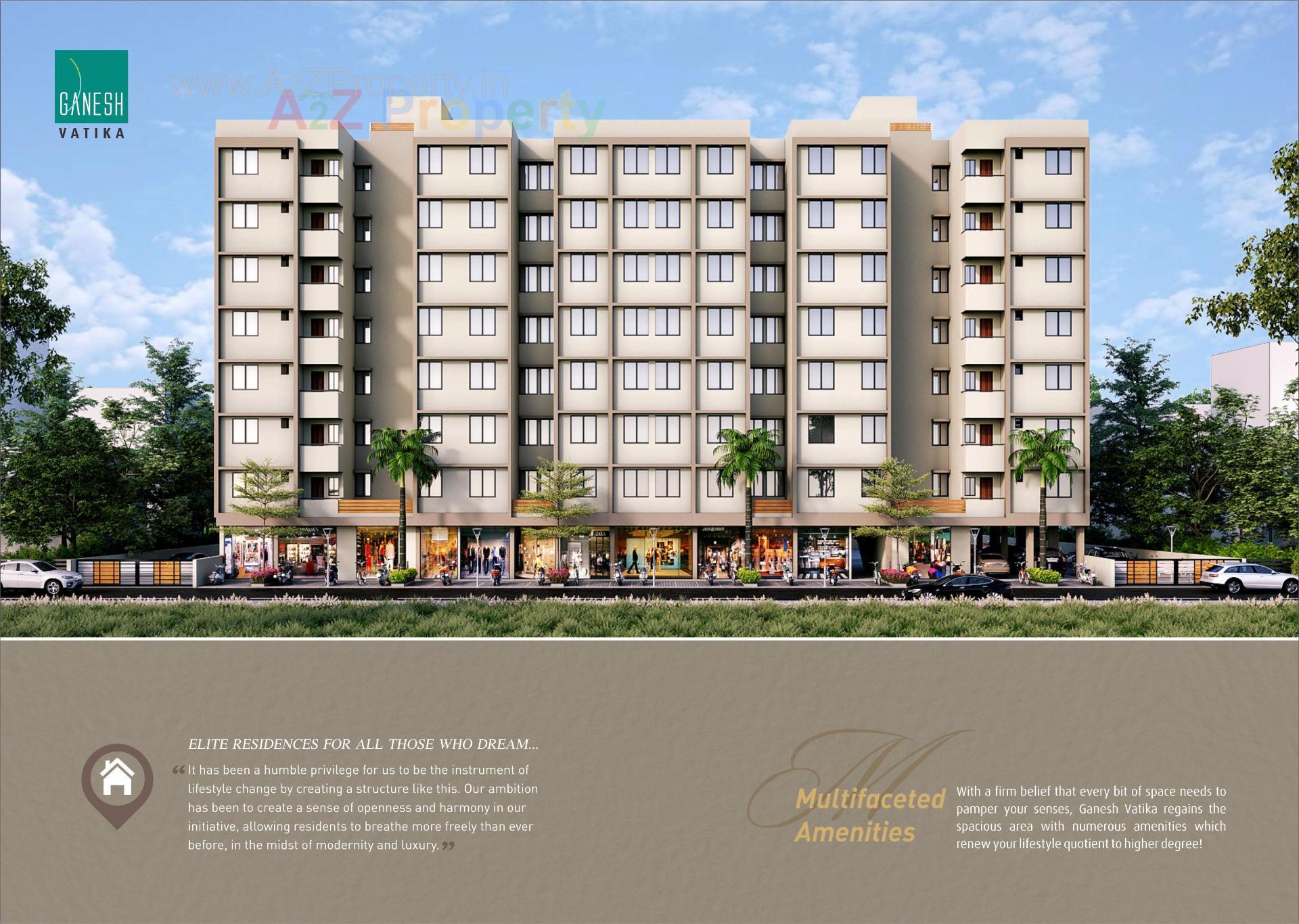 3D Elevation of real estate project Ganesh Vatika located at Chenpur, Ahmedabad, Gujarat
