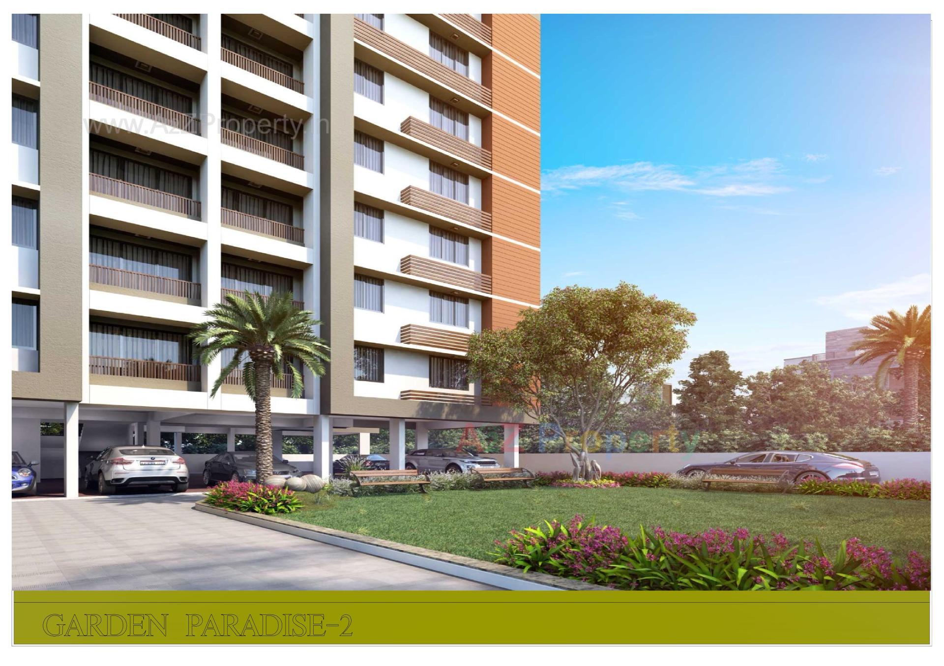 3D Elevation of real estate project Garden Paradise located at Bopal, Ahmedabad, Gujarat