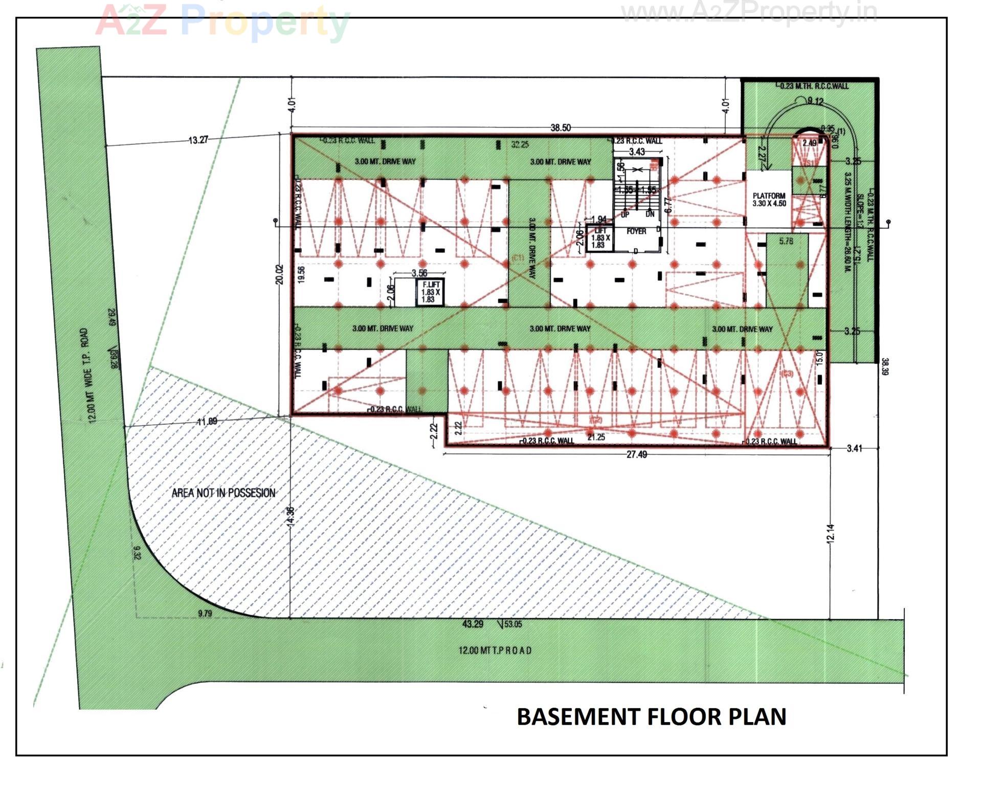Layout of real estate project Garden Paradise located at Bopal, Ahmedabad, Gujarat