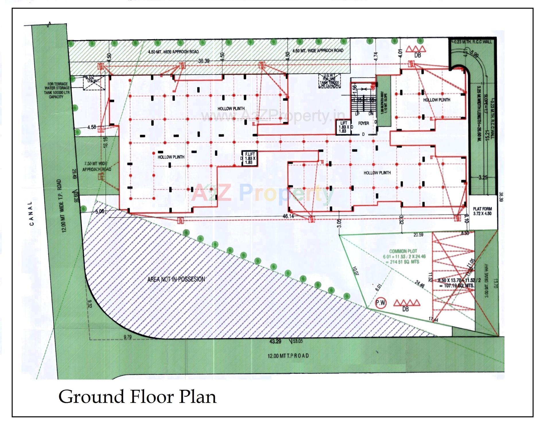 Layout of real estate project Garden Paradise located at Bopal, Ahmedabad, Gujarat