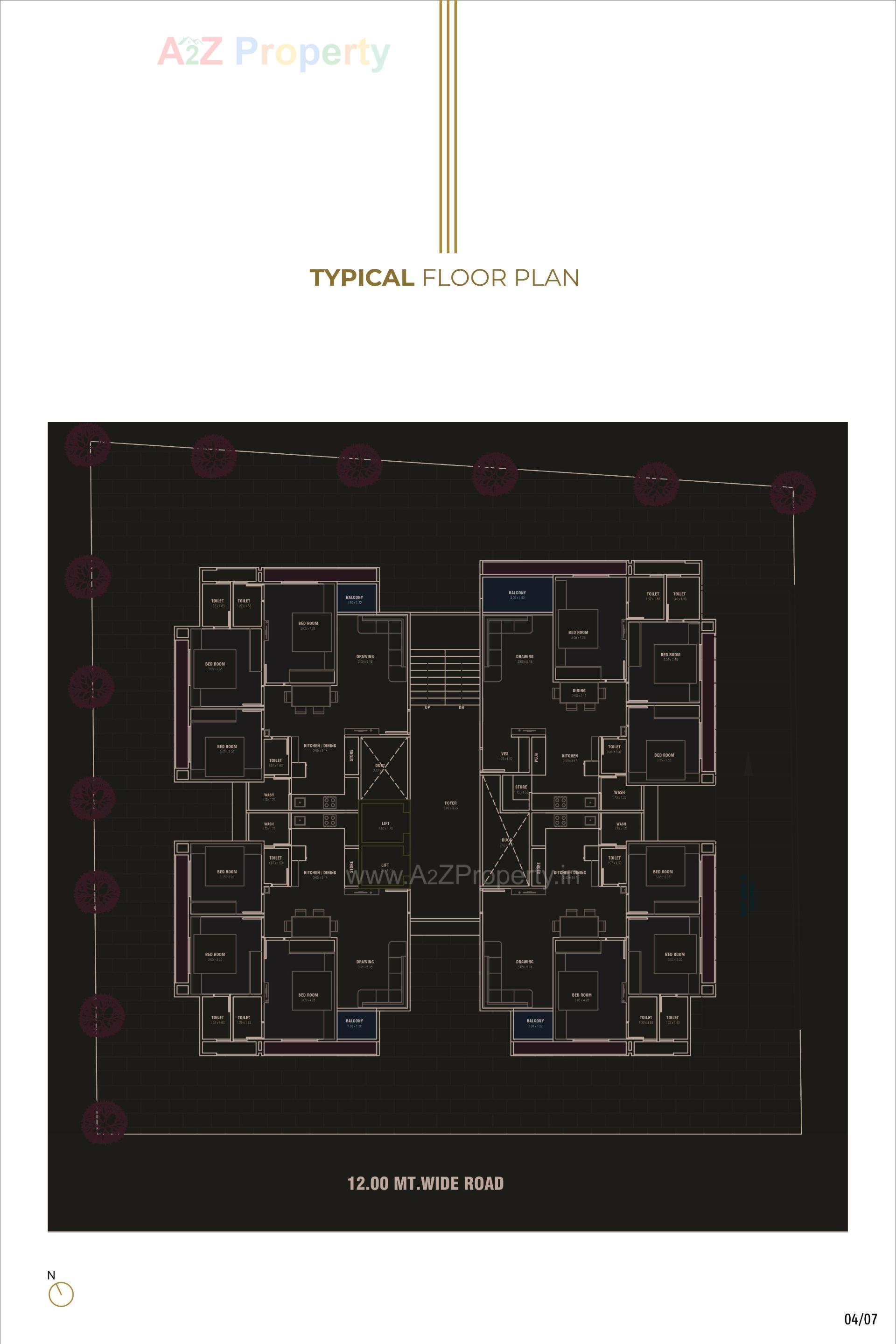  of real estate project Gauravi Apartment located at Vastrapur, Ahmedabad, Gujarat