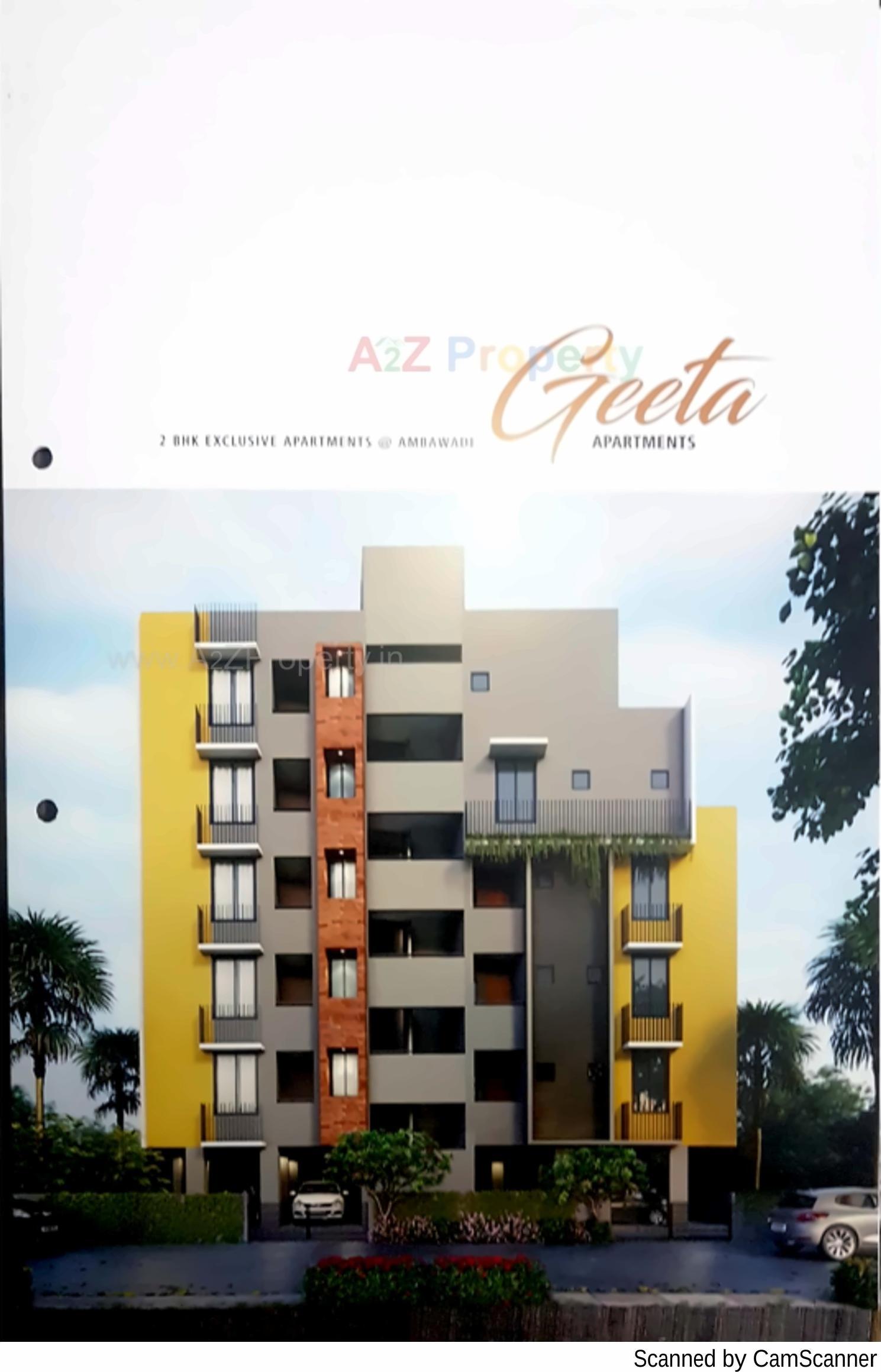 3D Elevation of real estate project Geeta Apartments located at Ahmedabad, Ahmedabad, Gujarat