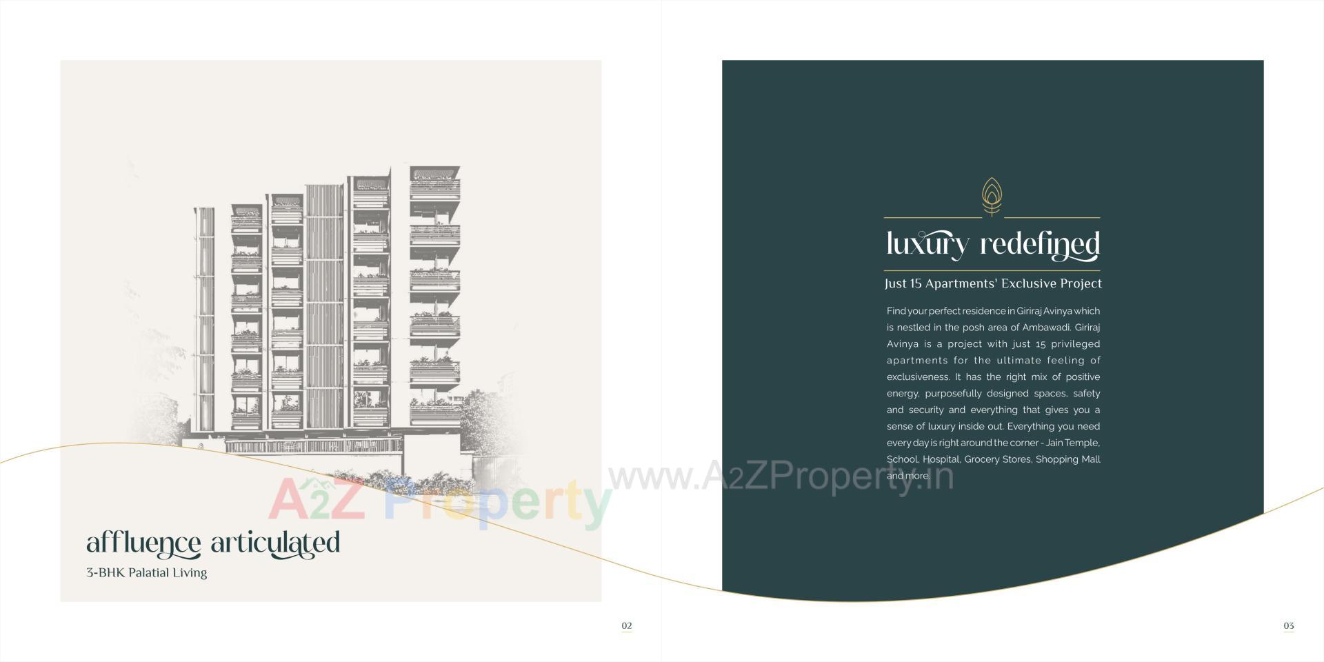 Layout of real estate project Giriraj Avinya located at Chhadavad, Ahmedabad, Gujarat