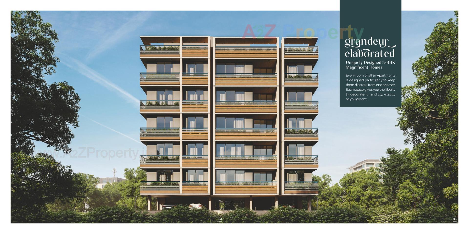 3D Elevation of real estate project Giriraj Avinya located at Chhadavad, Ahmedabad, Gujarat