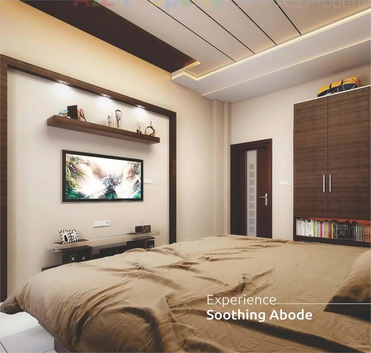 3D Elevation of real estate project Giriraj Flats located at Rajpur-hirpur, Ahmedabad, Gujarat