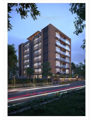 Elevation of real estate project Giriraj Horizon located at Gulbai-tekra, Ahmedabad, Gujarat