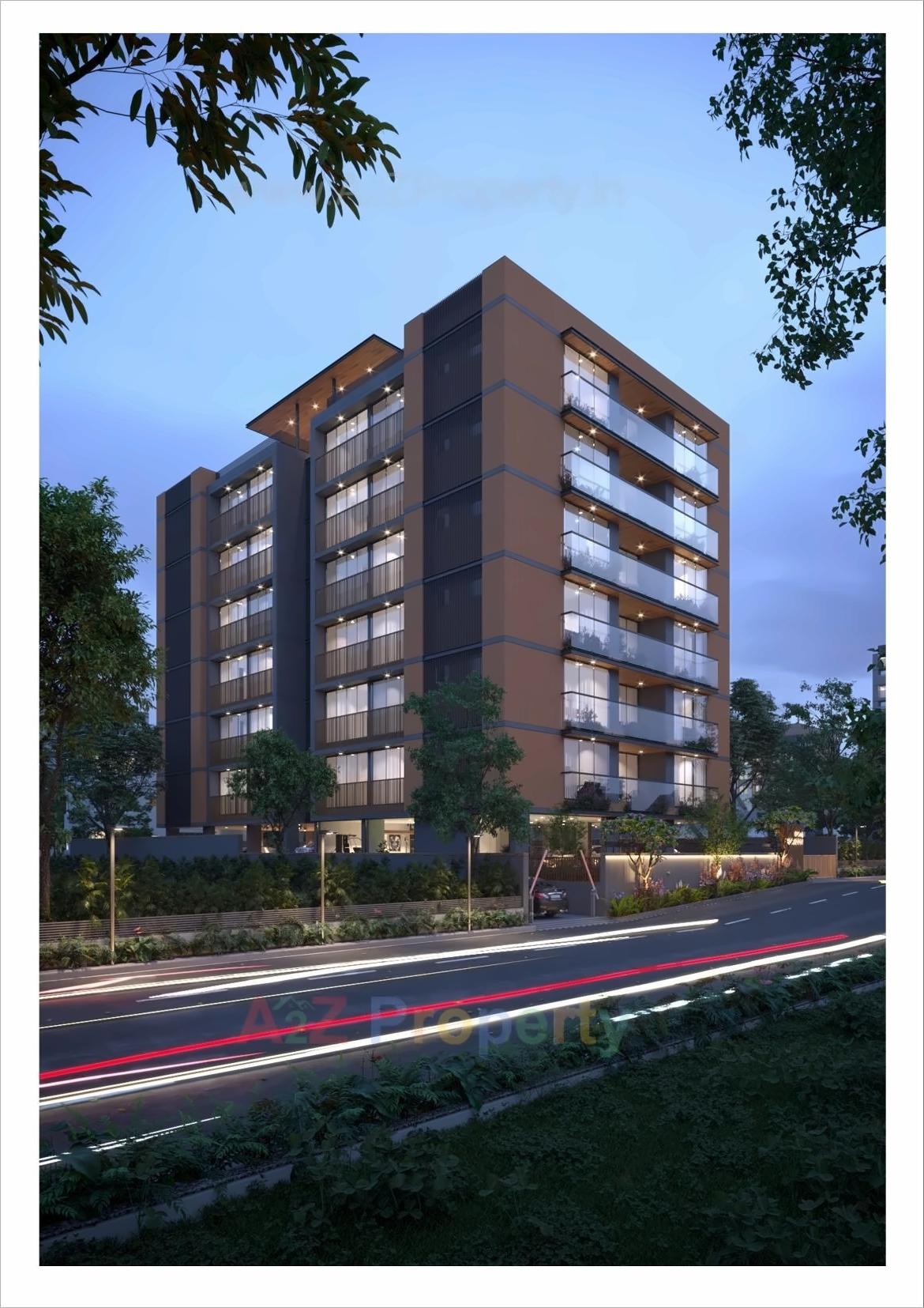 3D Elevation of real estate project Giriraj Horizon located at Gulbai-tekra, Ahmedabad, Gujarat