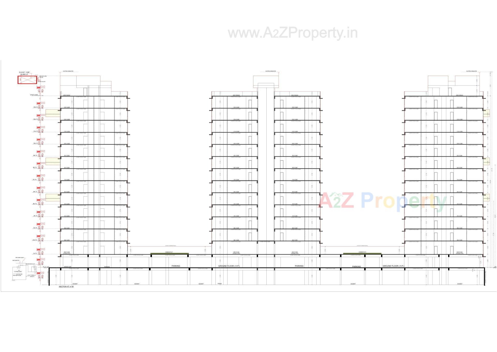 Layout of real estate project Girivar Empire located at Vastral, Ahmedabad, Gujarat