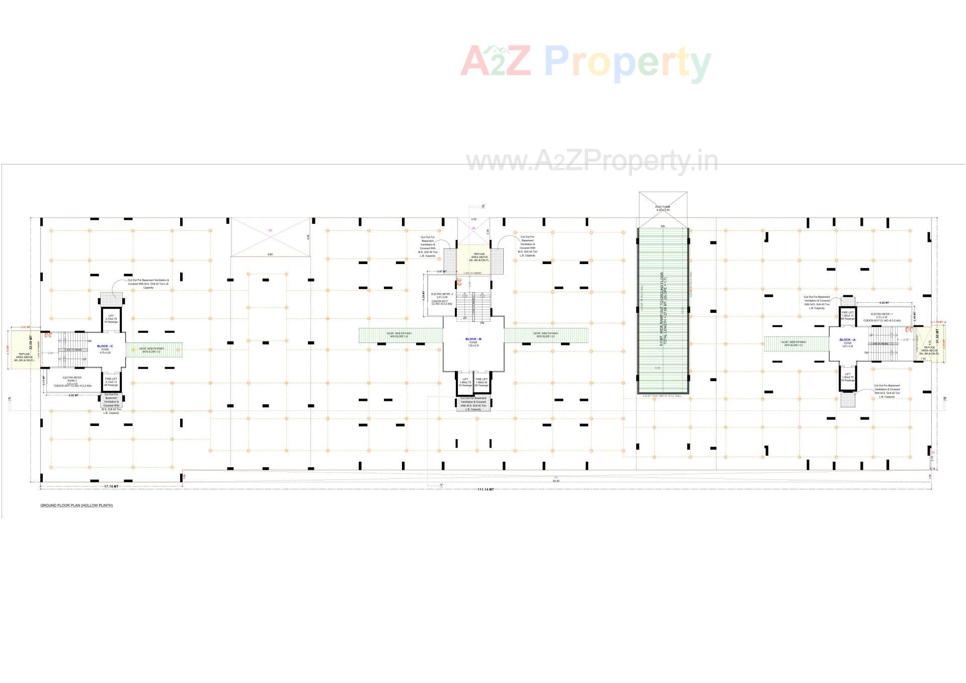 Layout of real estate project Girivar Empire located at Vastral, Ahmedabad, Gujarat