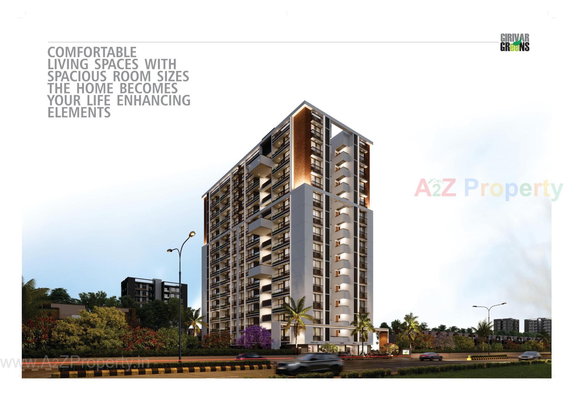 3D Elevation of real estate project Girivar Greens located at Nikol, Ahmedabad, Gujarat