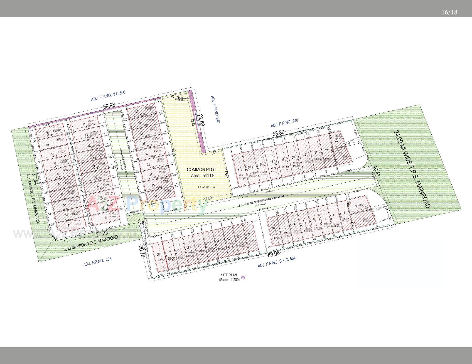 Layout of real estate project Gokuldham located at Ahmedabad, Ahmedabad, Gujarat