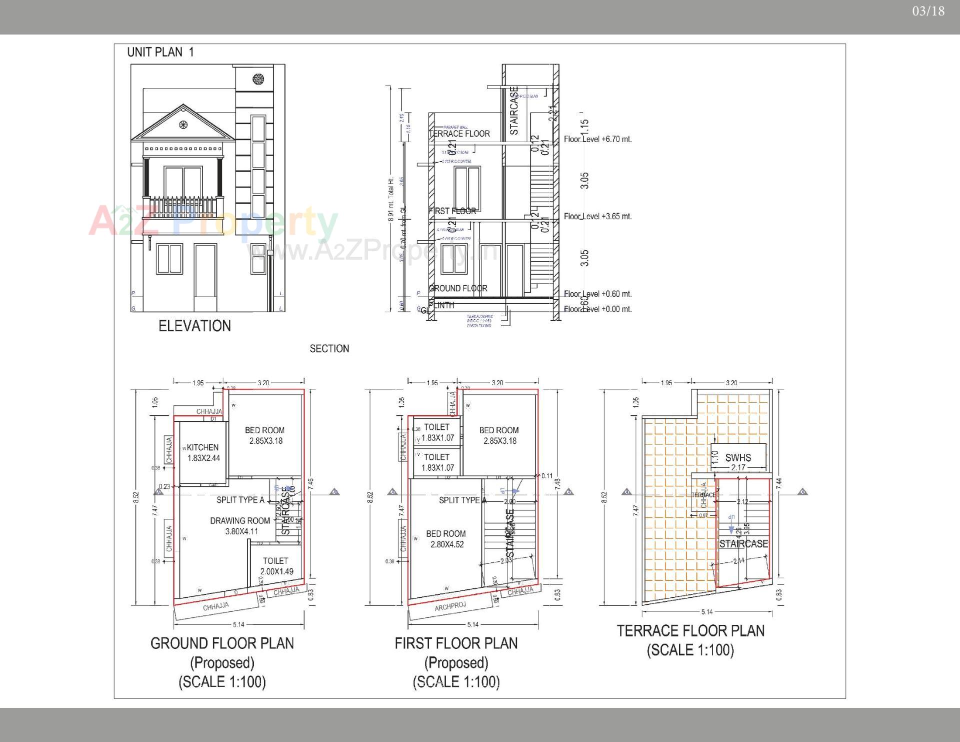 Layout of real estate project Gokuldham located at Ahmedabad, Ahmedabad, Gujarat