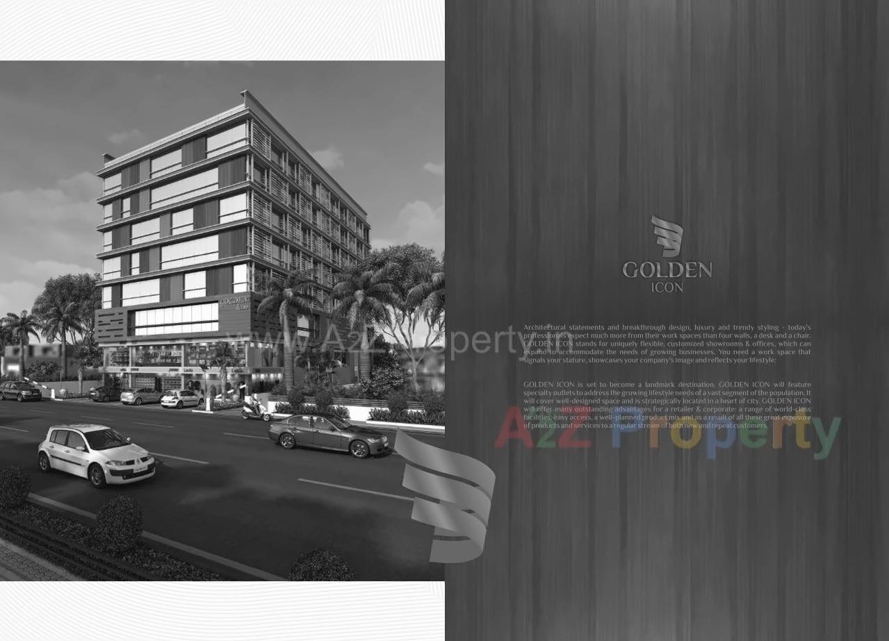 3D Elevation of real estate project Golden Icon located at Jodhpur, Ahmedabad, Gujarat