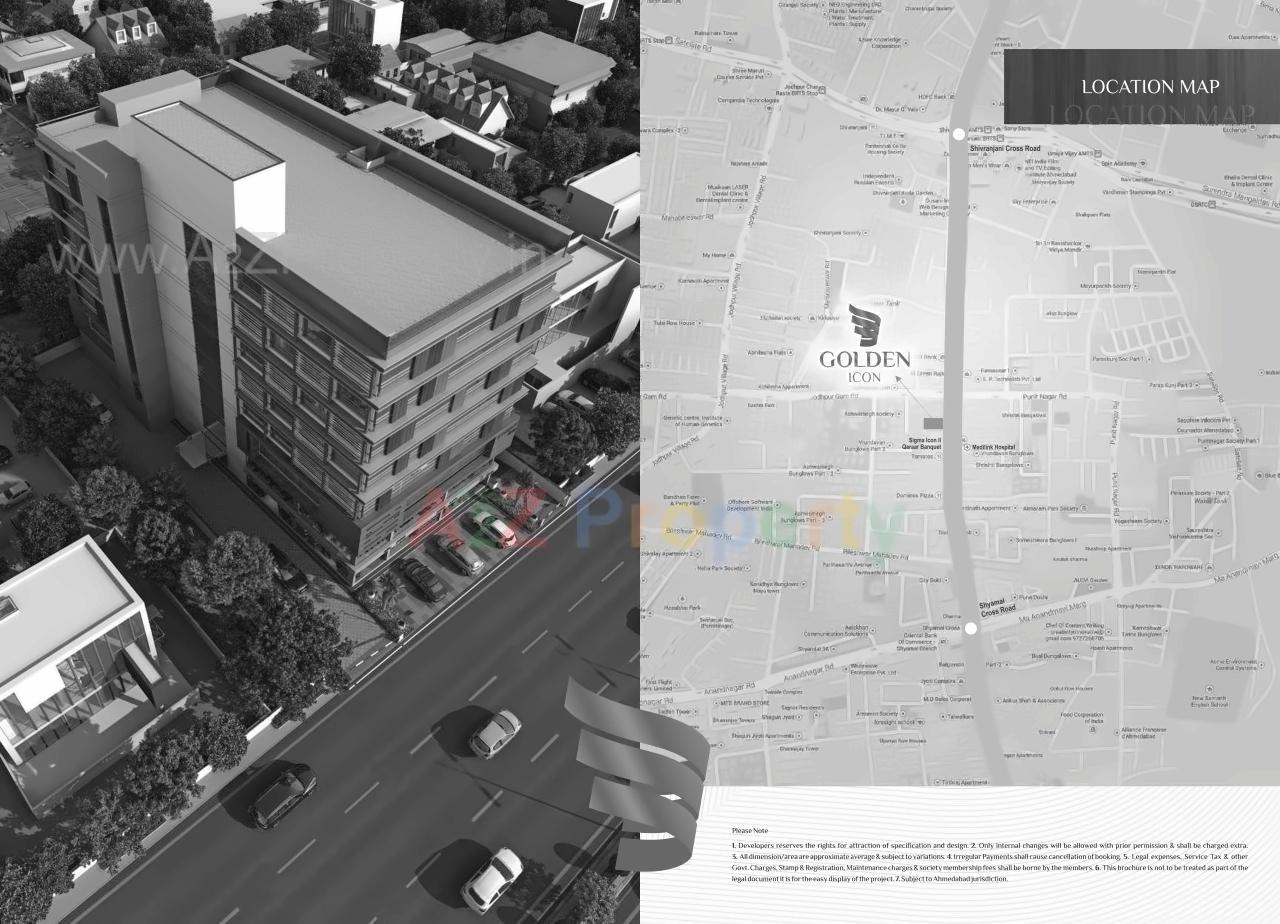  of real estate project Golden Icon located at Jodhpur, Ahmedabad, Gujarat