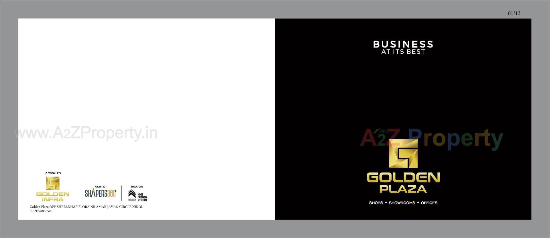  of real estate project Golden Plaza located at Nikol, Ahmedabad, Gujarat