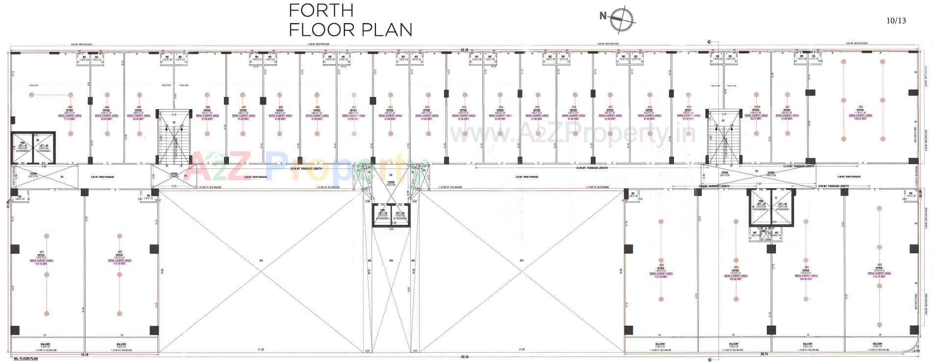Layout of real estate project Golden Plaza located at Nikol, Ahmedabad, Gujarat