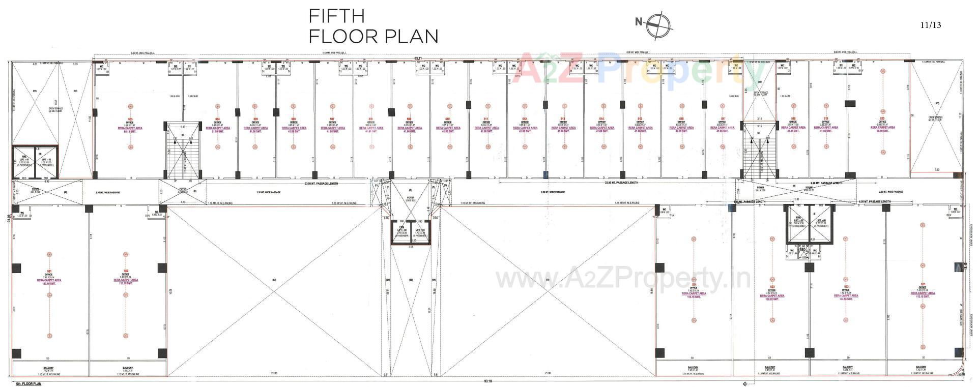 Layout of real estate project Golden Plaza located at Nikol, Ahmedabad, Gujarat