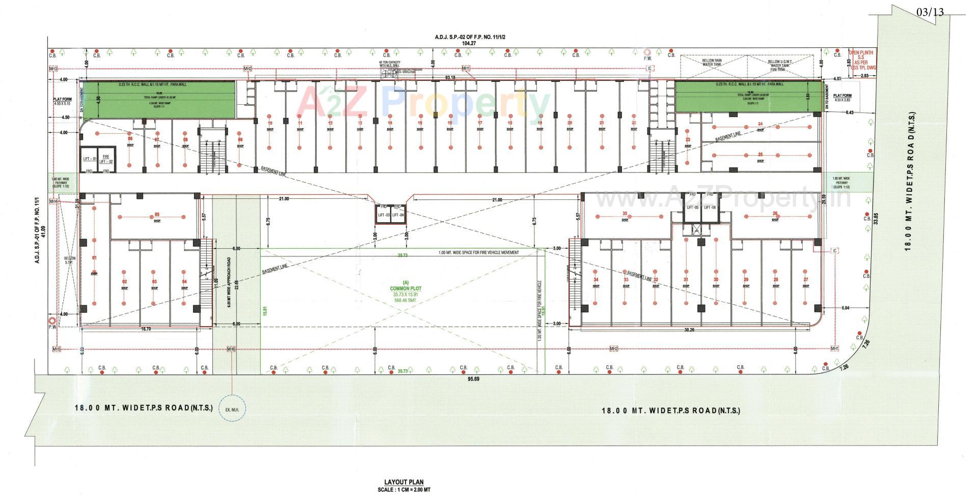 Layout of real estate project Golden Plaza located at Nikol, Ahmedabad, Gujarat