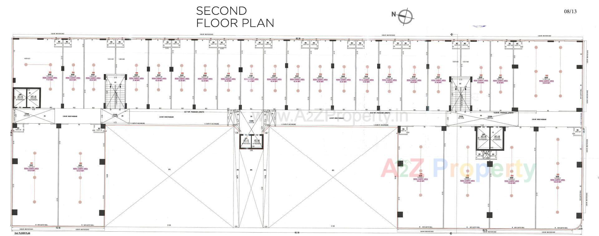 Layout of real estate project Golden Plaza located at Nikol, Ahmedabad, Gujarat