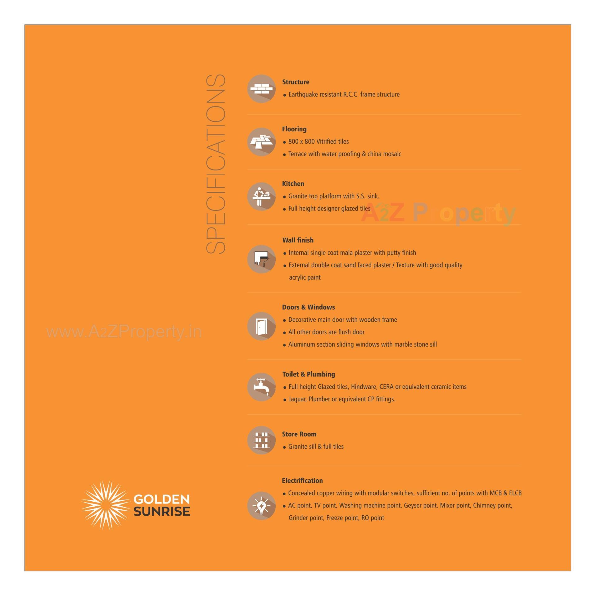  of real estate project Golden Sunrise located at Bodakdev, Ahmedabad, Gujarat