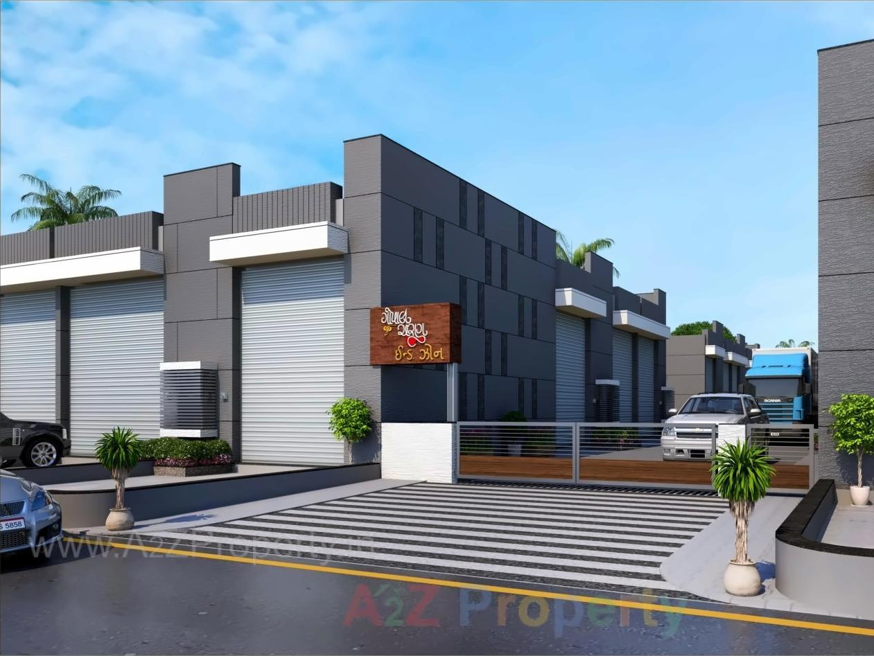 3D Elevation of real estate project Gopal Charan Ind Zon located at Odhav, Ahmedabad, Gujarat