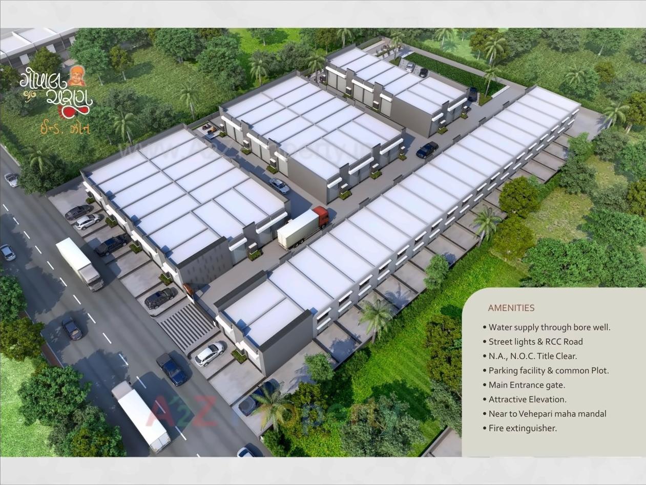 3D Elevation of real estate project Gopal Charan Ind Zon located at Odhav, Ahmedabad, Gujarat