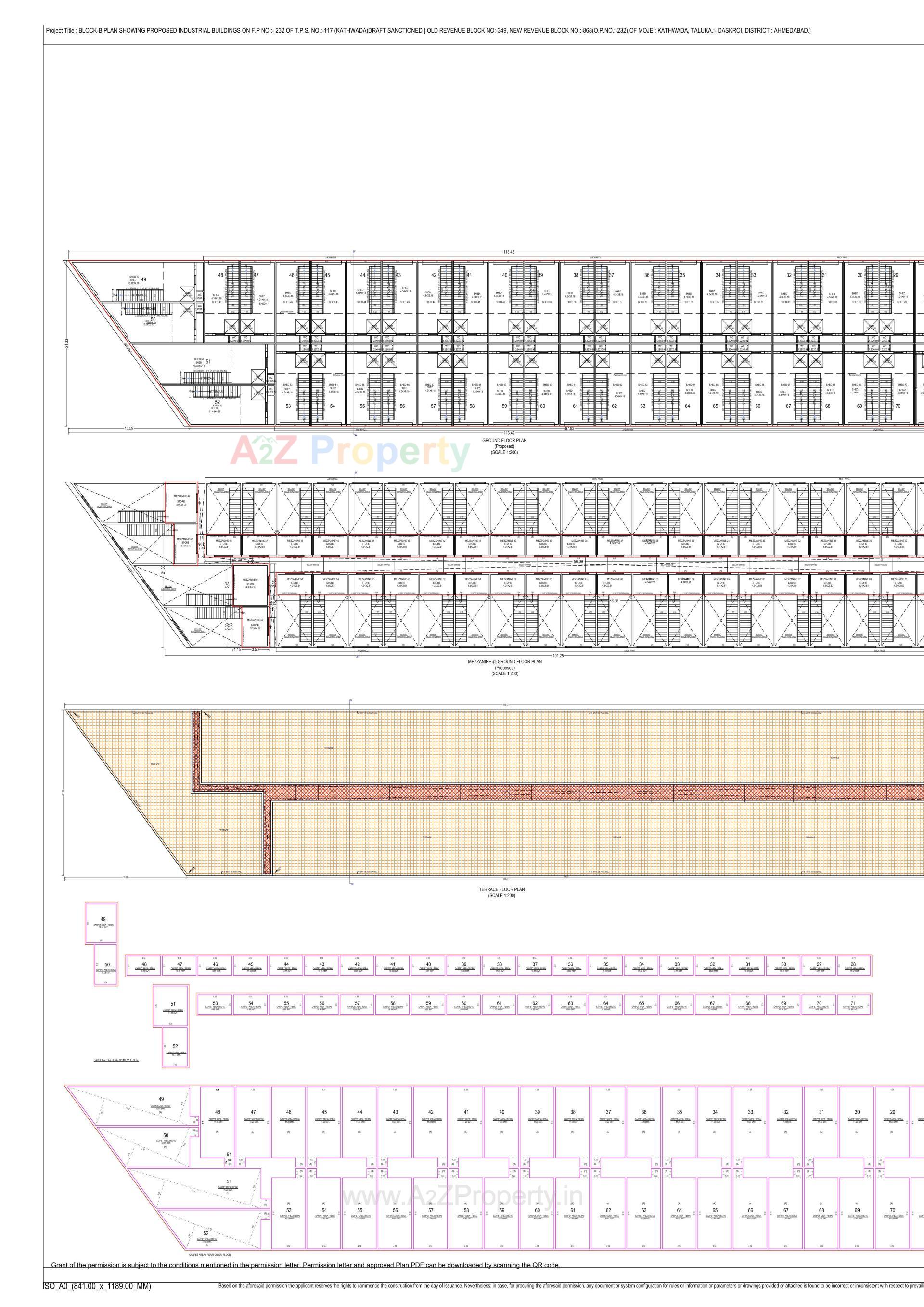 Layout of real estate project Gopinath Industrial Landmark located at Ahmedabad, Ahmedabad, Gujarat