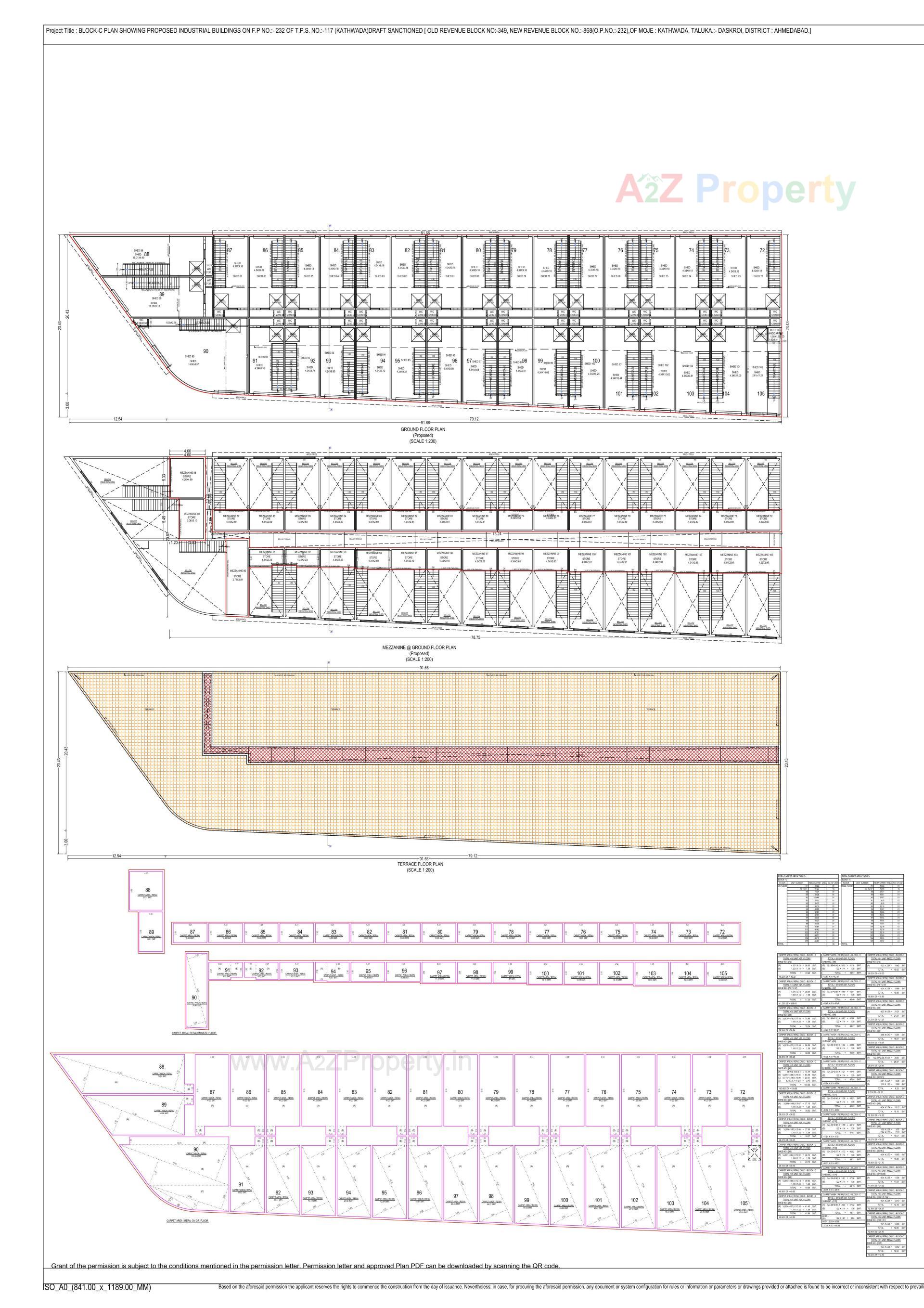 Layout of real estate project Gopinath Industrial Landmark located at Ahmedabad, Ahmedabad, Gujarat