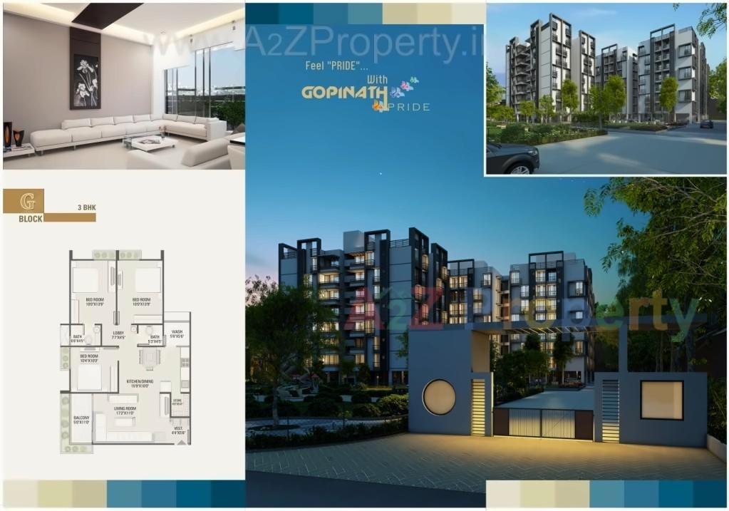 Layout of real estate project Gopinath Pride located at Naroda, Ahmedabad, Gujarat