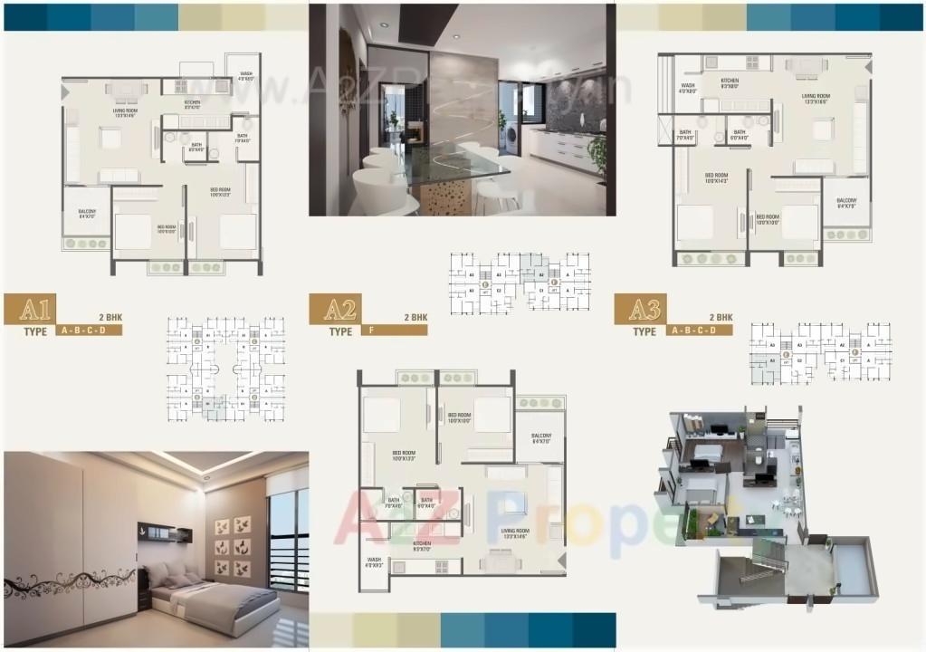 Layout of real estate project Gopinath Pride located at Naroda, Ahmedabad, Gujarat