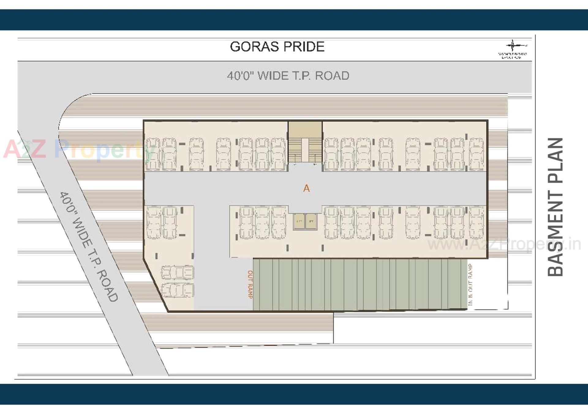 Layout of real estate project Goras Pride located at Nikol, Ahmedabad, Gujarat